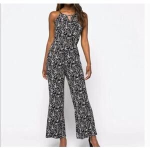 41 Hawthorn Lowry Jumpsuit Stitch Fix  floral ladies romper black Size Small
